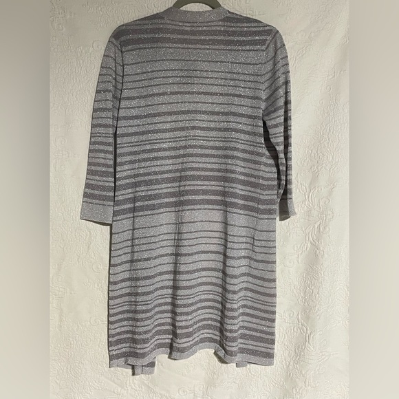 NWT Chico's Silver Duster Chico Size 1 - Picture 2 of 4